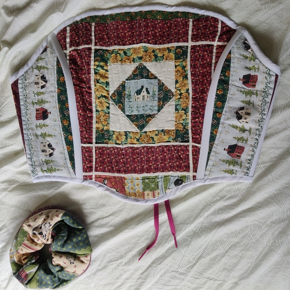 Psychic Outlaw Corset + Jumbo Scrunchie